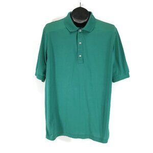 Hickey-Freeman Bobby Jones Collection Golf Polo Men's Large Green Cotton Italy